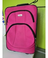 Small Pink Suitcase Travel Bag 2 Wheel Luggage  - £76.54 GBP