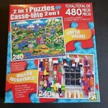  Greens By the Sea and Lobster Shed 2 In 1 Puzzle, 2-240 Piece Puzzles  - $5.99