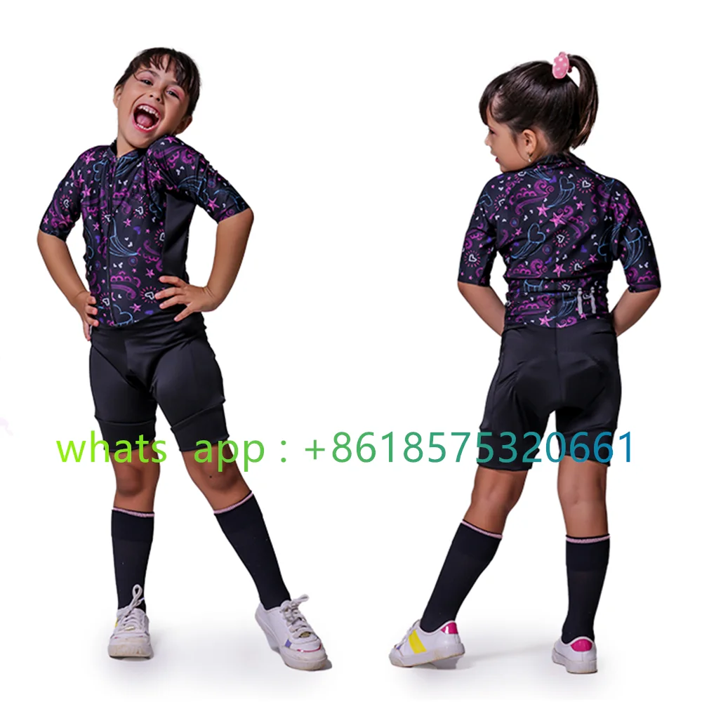 Sporting lynce 2023 Kids Cycling Jumpsuit Brazil Short Sleeve Bike MTB Practice  - £62.12 GBP