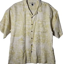 Tommy Bahama Men XL Silk Button Down Short Sleeve Island Scenery Hawaii ... - £46.00 GBP