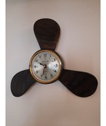 Metal Wall Clock Black Industrial Retro Fan Art Home Rustic Fun - $167.85 CAD