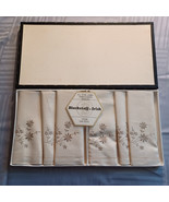 Vintage Blackstaff Irish Pure Linen 6 Embroidered Napkins  Sealed in Box - €20,63 EUR
