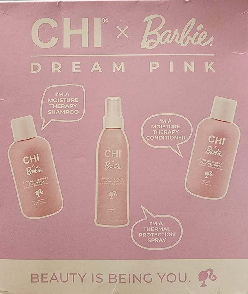 CHI Dream Pink x Barbie Shampoo, Conditioner & Thermal Protection Spray Set - $49.00