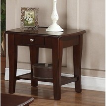 Modern Wooden Brown 1pc End Table Living Room Sofa Side Table - $196.57