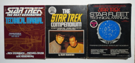 Star Trek &amp; The Next Generation 3 Book Lot Technical Manuals - £14.07 GBP