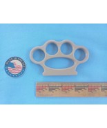 ABS (hardhat plastic) Knuckles for a good throat punch One size Khaki - $93.42 MXN