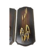 1980 VTG Copper &amp; Brass 3D Cattails &amp; Sea Oats Wall Art Plaques MCM Lodg... - $37.40