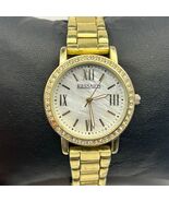 Kessaris Gold Tone Mother Pearl St. Steel Women’s Watch Working New Batt... - $29.74 CAD