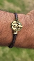 Lord Ganesha bracelet kara hindu kada Good Luck Evil Eye Protection bang... - $26.14