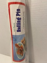 Vintage All Plastic Rolling Pin It&#39;s The Best For Flaky Pie Crust New Sa... - $6.44