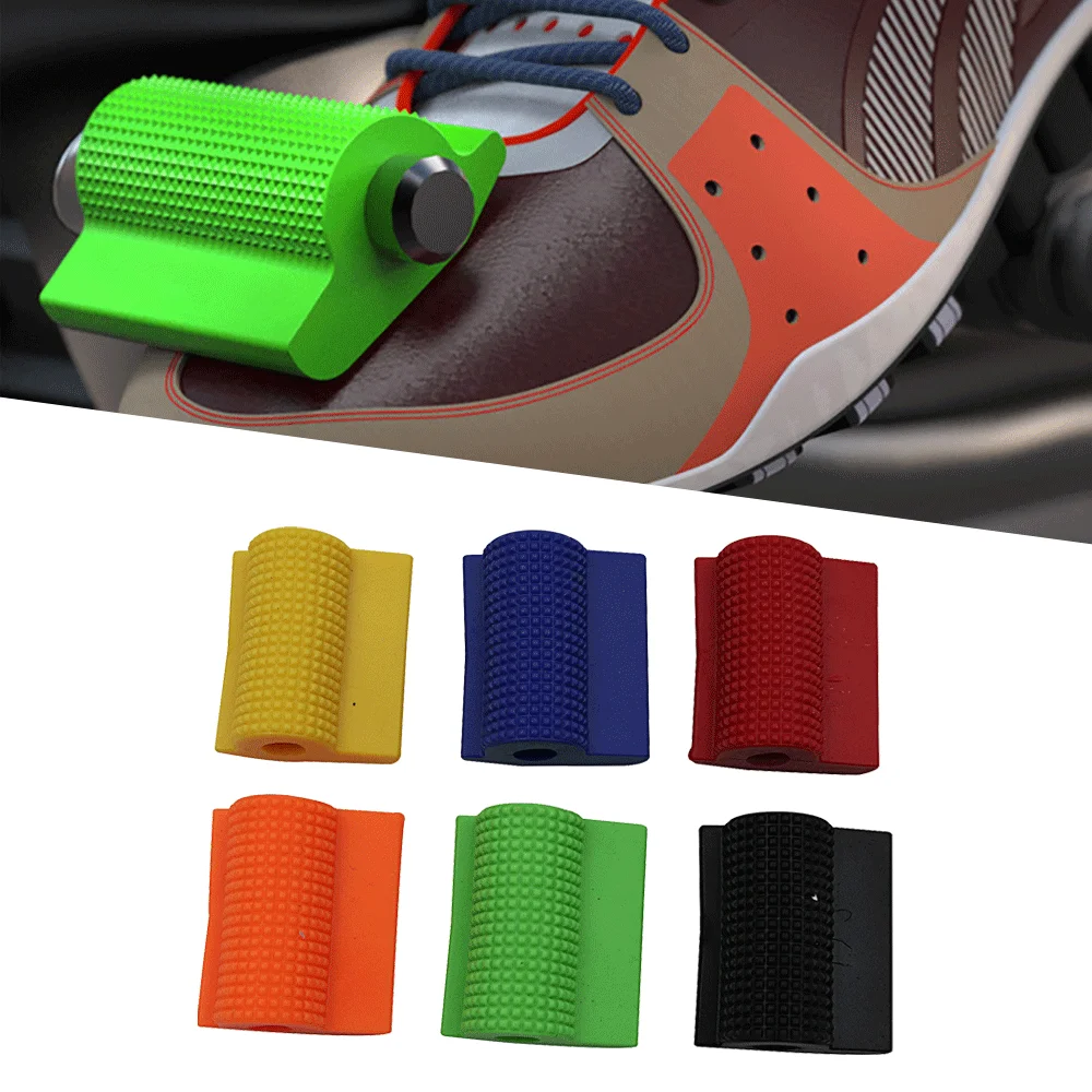 Motorcycle Shift Gear Lever Pedal Universal Rubber Cover Shoe Prytector Foot Peg - £8.93 GBP