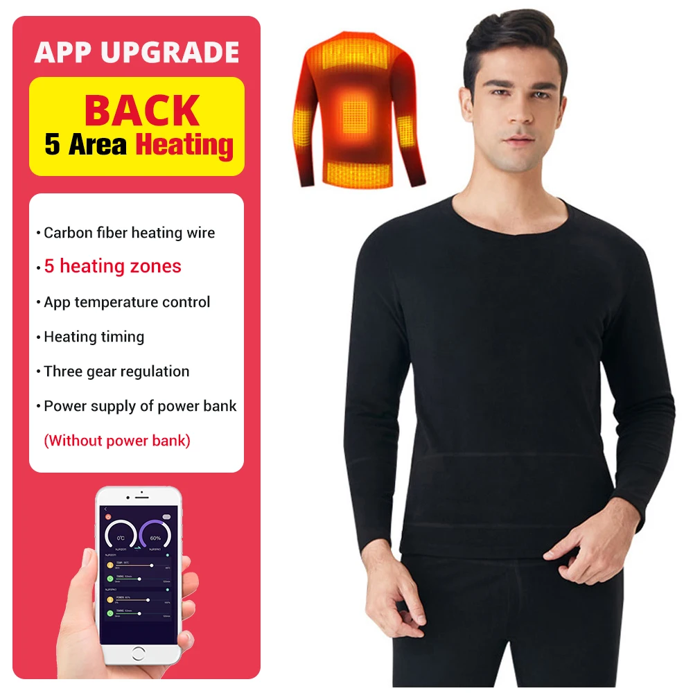 Heating  Suit Winter USB Battery Powered Smart Control Temperature Electric Heat - £269.34 GBP