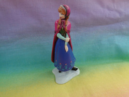 Collectible Disney Store Frozen Anna PVC on Snow Base Figure / Cake Topper - $2.91