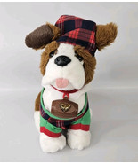 Elf On The Shelf Pet Dog Saint St Bernard w Plaid Pajamas Shirt Hat Outf... - $24.70