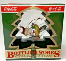 Coca Cola Christmas Ornament Bottling Works 1994 Santa Thirsting for Adventure - £8.61 GBP