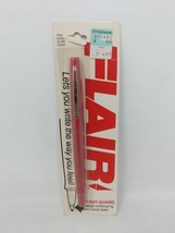 1983 Gillette Flair Point Guard Special Reinforced Felt Tip Pen Red NEW VTG 70s - $9.30