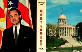 Greetings From Montgomery Al, George C. Wallace Governor Postcard BK55 - £2.37 GBP