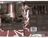 2 Allen &amp; Roth 0939111 Jacklyn 44&quot; X 84&quot; Wine Polyester &amp; Cotton Back Ta... - $35.99