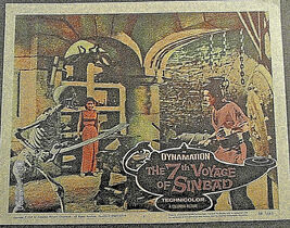 RAY HARRYHAUSEN (THE 7TH VOYAGE OF SINBAD) ORIGINAL1958 MOVIE LOBBY CARD - $222.75