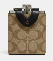 Coach Flask In Signature Canvas ~NWT~ Khaki CE786 - $77.22