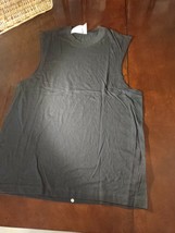 Whale By Switcher Size Medium Black Cut-off Sleeveless Shirt - £7.04 GBP