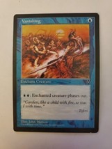 MTG Magic The Gathering Card Vanishing Enchant Blue V Visions 1996 - £5.77 GBP