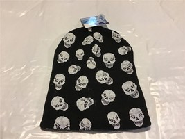 Halloween Children’s Black Knit Cap Skulls - £9.18 GBP