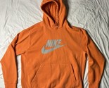 Nike Pullover Hoodie Men’s Large Orange Sportswear Jacket Long Sleeve CU... - $30.00