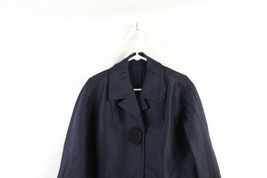 Vtg 40s 50s Rockabilly Womens XL Distressed Big Button Wool Blend Overcoat AS IS - £39.52 GBP
