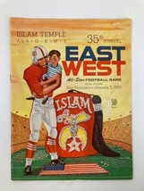 1960 Islam Temple All-Star Football Game East vs West Official Program - £18.90 GBP