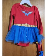 Disney Baby Size 6/9M Wonder Woman Tutu Bodysuit &amp; Bow Headband - £7.82 GBP