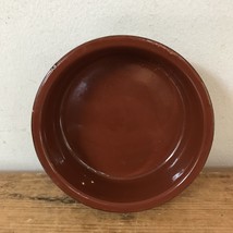 Vintage Style Terracotta Earthenware Brown Clay Pottery Sauce Dish Bowl ... - $19.99