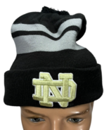 Notre Dame New Era Acrylic Black/Grey Unisex Adult Cuffed Pom Knit Beani... - $23.98 CAD