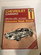 Haynes Automotive Repair Manual # 866 Chevrolet Camaro 1982 - 1992  All ... - $11.26