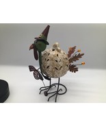 Ceramic/metal Turkey Centerpiece Candle Tea Light - $296.67 MXN