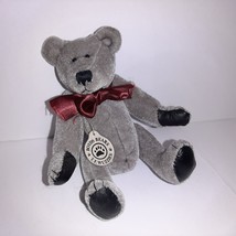 Vintage Boyds Bears T F Wuzzies Gray Velvet Jointed Bear w/Tag 5&quot; - £11.94 GBP