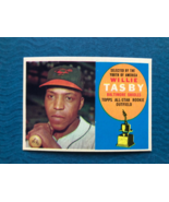 1960 TOPPS BASEBALL CARD WILLIE TASBY #322 (NM) - $9.00