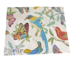 Pottery Barn Fauna Birds Butterfly Print Sham Botanical Standard 24x29 - $44.55