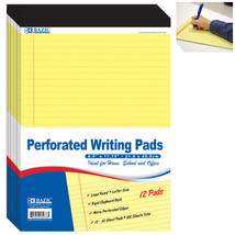 12 Ct Legal Note Pads Wide Ruled Pad Writing 8.5 X 11 Canary Yellow 50 S... - $63.99