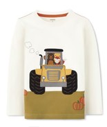 NEW Gymboree Boys Size 6 7 AUTUMN HARVEST Embroidered Tractor Top NWT - £12.50 GBP