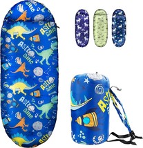 Astro Dino - Rioyalo Yolo 45 Camping Sleeping Bags For Kids With Carry Bag - - £36.29 GBP