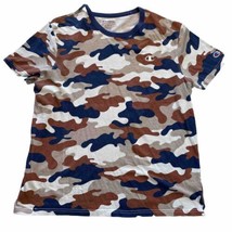 Champion Camo Shirt LG Men&#39;s T-Shirt Short Sleeves Athleticwear All Over... - £10.32 GBP