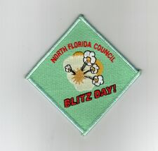 NORTH FLORIDA COUNCIL BLITZ DAY! SCOUTING PATCH BOY SCOUT - $3.05