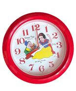 Walt Disney Time Snow White LILY Quartz Wall Clock Battery Clock 1950s WORKS! - €54,48 EUR