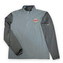 Nike Golf Dri-FIT Jacket Mens Medium Lightweight 1/2 Zip Mock Neck Gray ... - £8.85 GBP