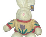 MTY International Bunny Rabbit Sweater Plush 19 inch with Tag Stuffed An... - £19.48 GBP