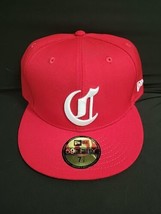 New Era 59Fifty MLB Cincinnati Reds 1869 Cooperstown Fitted Red Hat Size 7 7/8 - £25.66 GBP