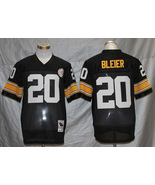 Men's Rocky Bleier #20 Stitched Jersey Black Yellow - $45.00