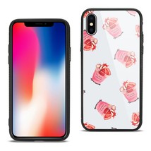 [Pack Of 2] Reiko iPhone X/iPhone XS Hard Glass Design TPU Case With Strawber... - £19.97 GBP