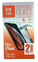 Gentek Tempered Glass Screen Protector Compatible with Iphone XR, 12 Mini, 12 Pr - £5.91 GBP